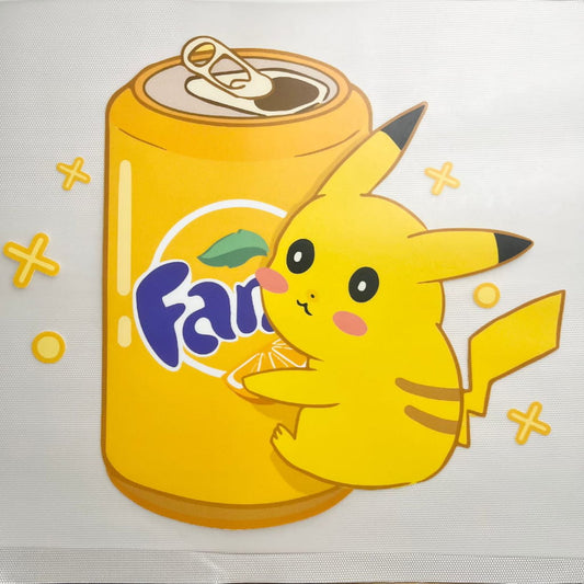 10inch Size DTF Heat Transfer, Cartoon , Japanese Anime, Fanta Pokeman