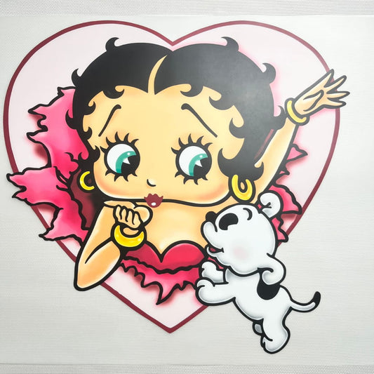 10inch Size DTF Heat Transfer, Cartoon ,Betty Boop
