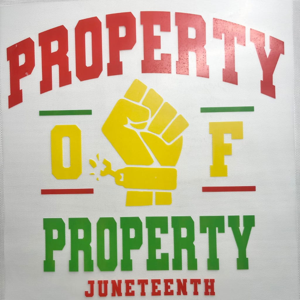 10inch Size DTF Heat Transfer,Juneteenth