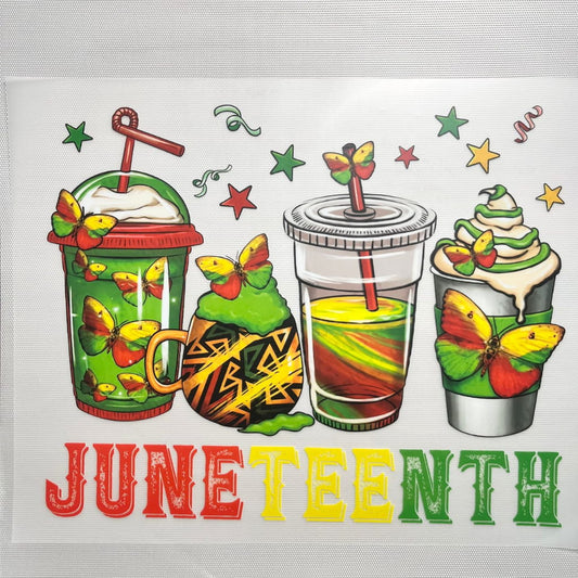 10inch Size DTF Heat Transfer,Juneteenth