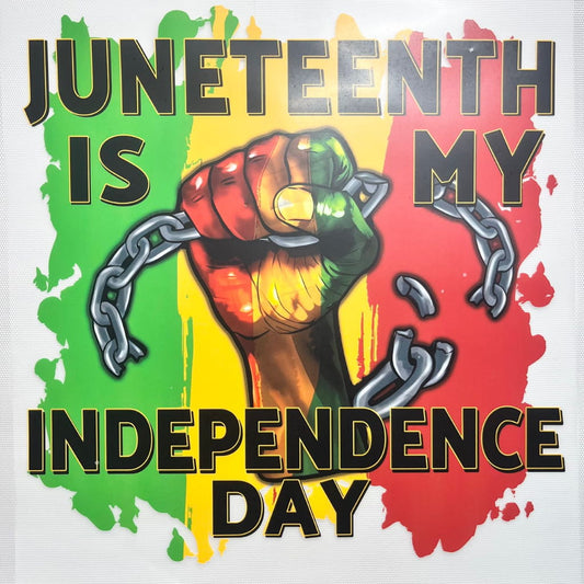 10inch Size DTF Heat Transfer,Juneteenth