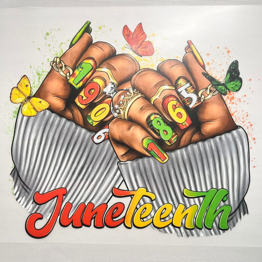 10inch Size DTF Heat Transfer,Juneteenth
