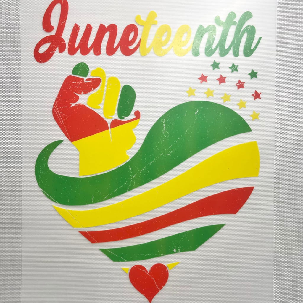 10inch Size DTF Heat Transfer,Juneteenth