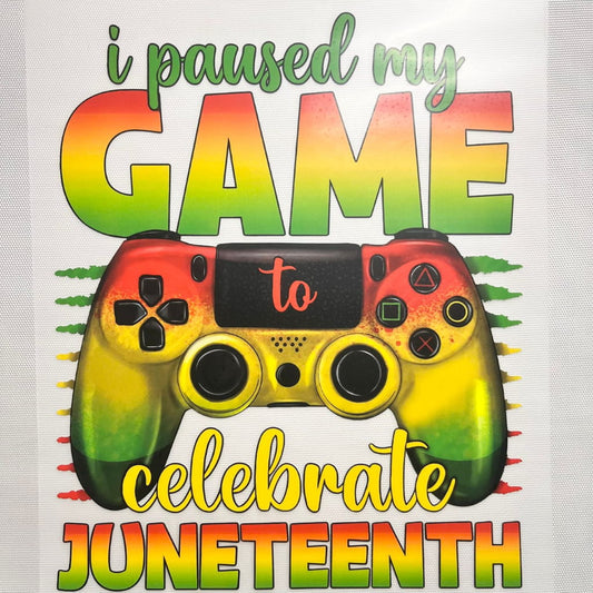 10inch Size DTF Heat Transfer,Juneteenth