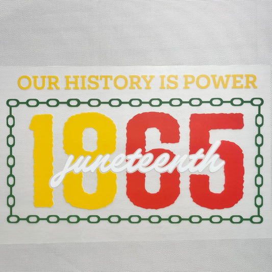10inch Size DTF Heat Transfer,Juneteenth
