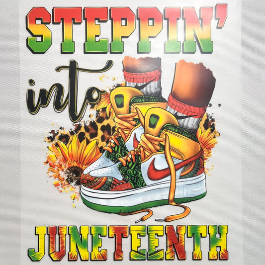 10inch Size DTF Heat Transfer,Juneteenth