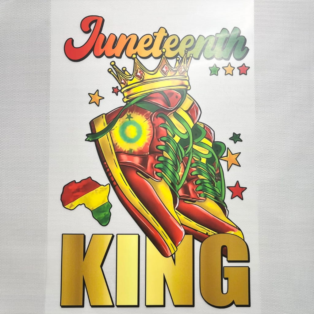 10inch Size DTF Heat Transfer,Juneteenth