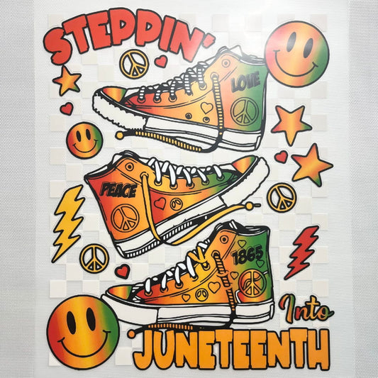 10inch Size DTF Heat Transfer,Juneteenth