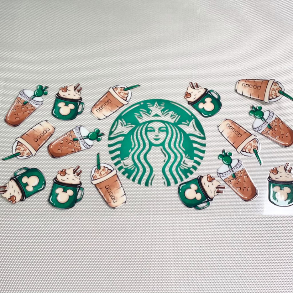 16oz UVDTF Cup Wraps,Drinking ,Starbucks Coffee