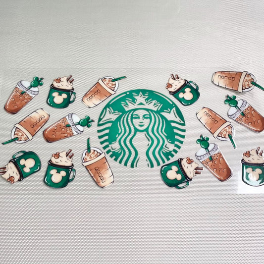 16oz UVDTF Cup Wraps,Drinking ,Starbucks Coffee