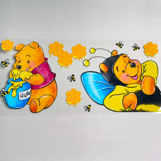 16oz UVDTF Cup Wraps,Cartoon ,Winnie Pooh