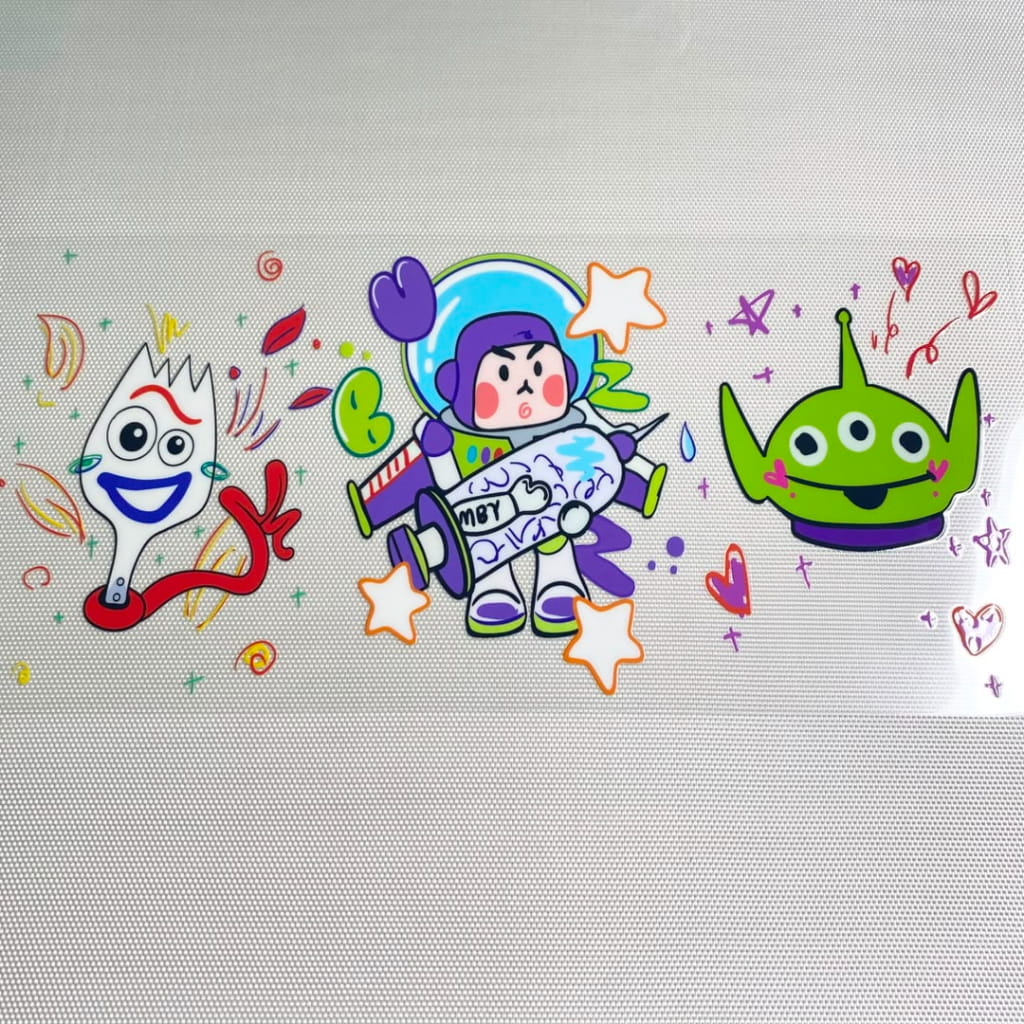 16oz UVDTF Cup Wraps,Cartoon , Toy Story , Buzz & Alien