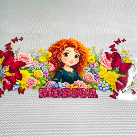 16oz UVDTF Cup Wraps,Cartoon , Princess ,Merida