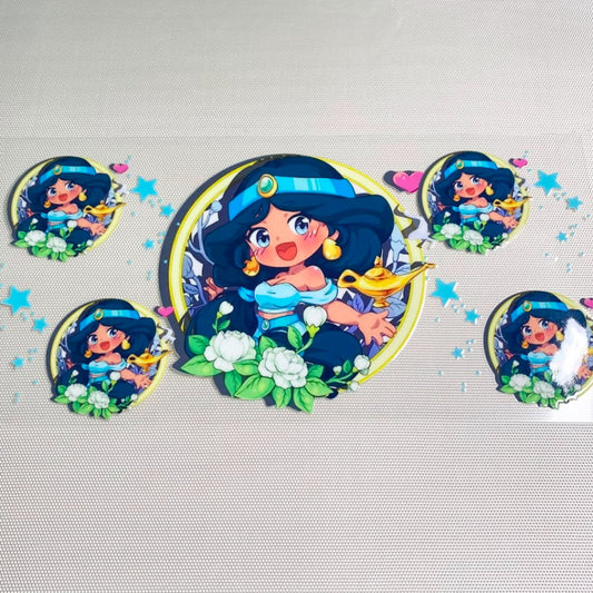 16oz UVDTF Cup Wraps,Cartoon , Princess ,Jasmine Baby