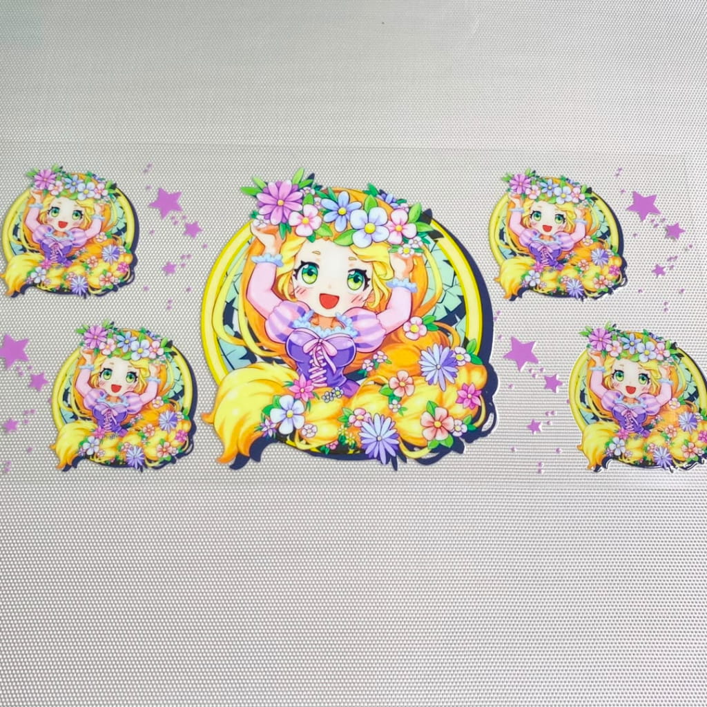 16oz UVDTF Cup Wraps,Cartoon , Princess ,Rapunzel Baby