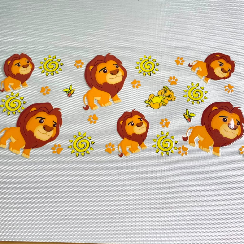 16oz UVDTF Cup Wraps, Cartoon ,Lion King