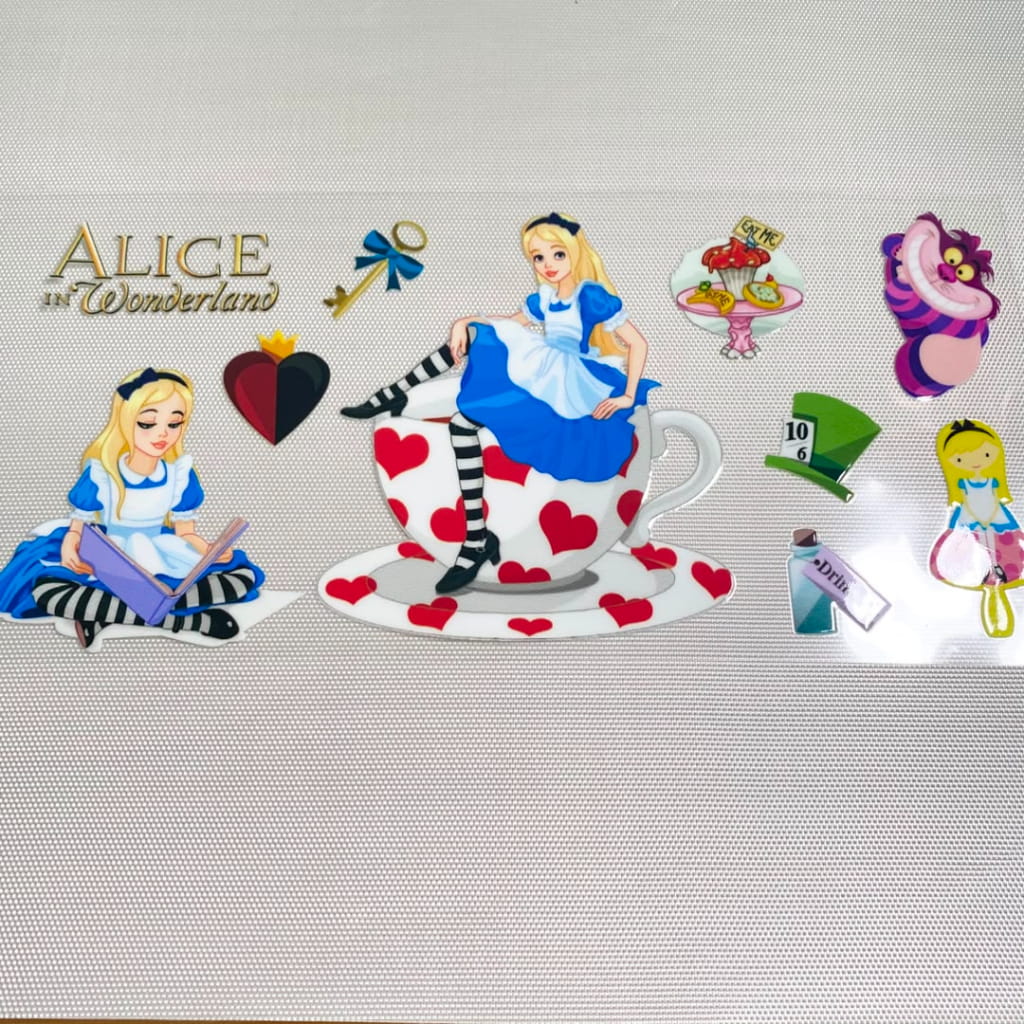 16oz UVDTF Cup Wraps,Cartoon , Princess ,Alice