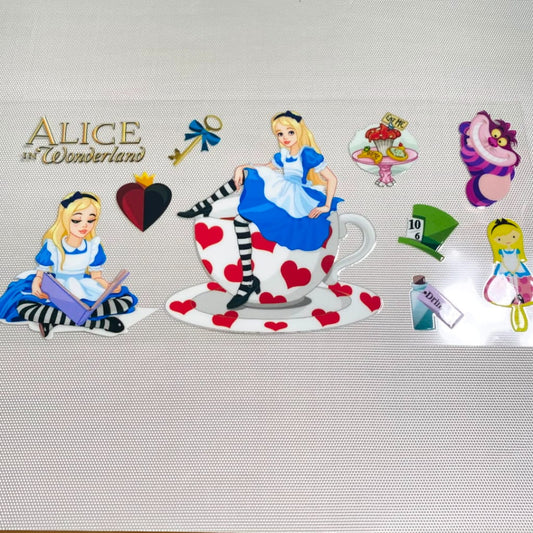 16oz UVDTF Cup Wraps,Cartoon , Princess ,Alice
