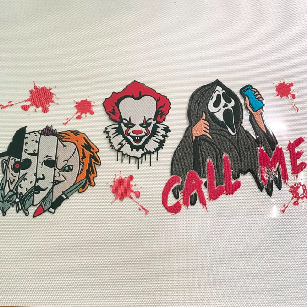 16oz UVDTF Cup Wraps, Halloween ,Horroible ,Spooky Vibes ,Ghost Face & Jason & Freddy & Michael Chucky &