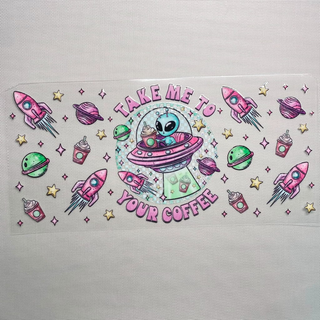 16oz UVDTF Cup Wraps, Alien