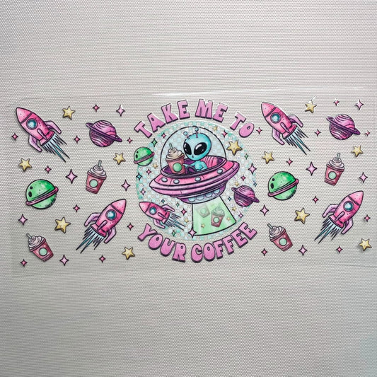 16oz UVDTF Cup Wraps, Alien