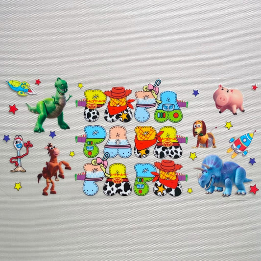 16oz UVDTF Cup Wraps, Cartoon , Toy Story  PAPA