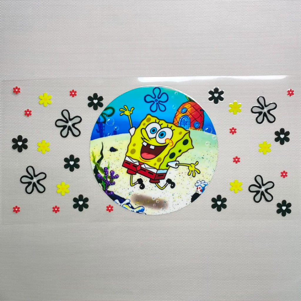 16oz UVDTF Cup Wraps, Cartoon , Spongebob