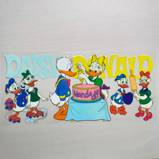 16oz UVDTF Cup Wraps,Cartoon , Daisy & Donald