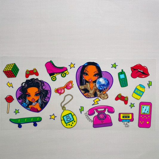 16oz UVDTF Cup Wraps, Cartoon ,Bratz