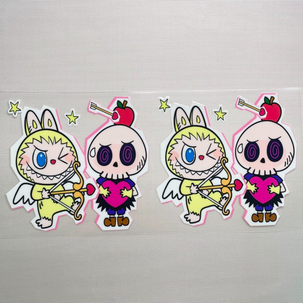 16oz UVDTF Cup Wraps, Cartoon ,Popmart , Labubu