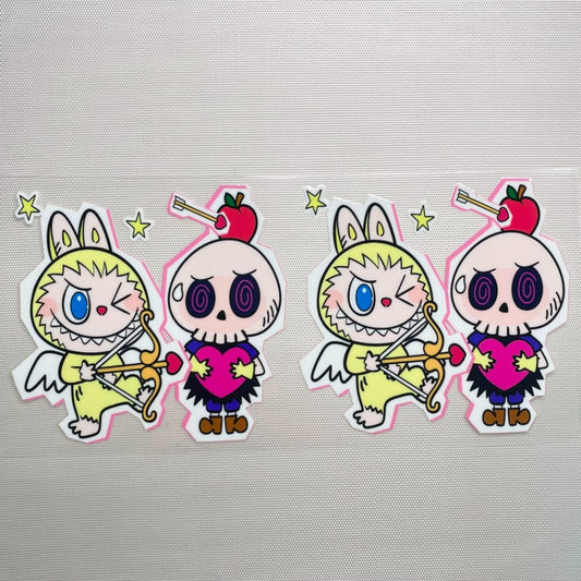 16oz UVDTF Cup Wraps, Cartoon ,Popmart , Labubu