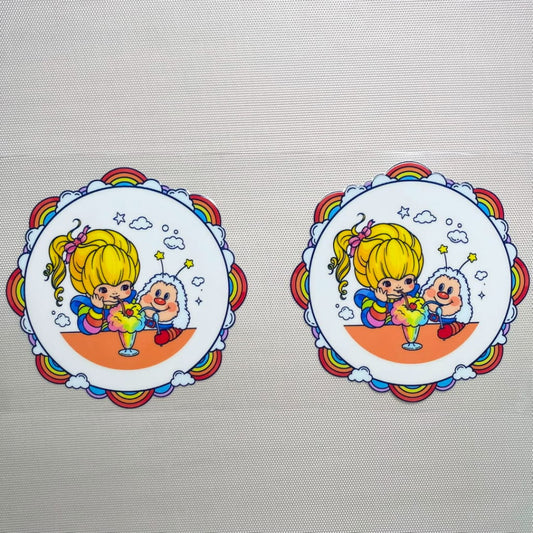 16oz UVDTF Cup Wraps, Cartoon ,Rainbow Brite