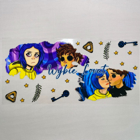 16oz UVDTF Cup Wraps, Cartoon ,Caroline