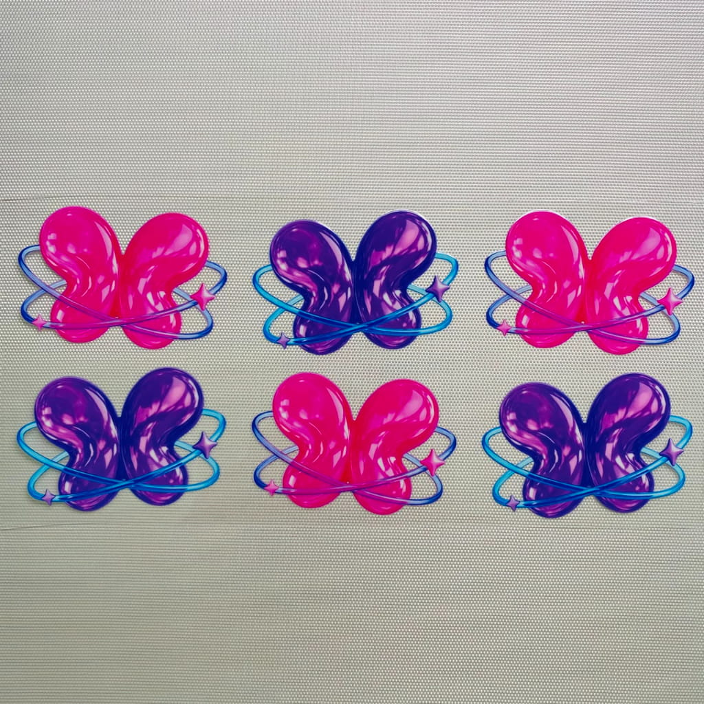 16oz UVDTF Cup Wraps,Pudding Butterfly