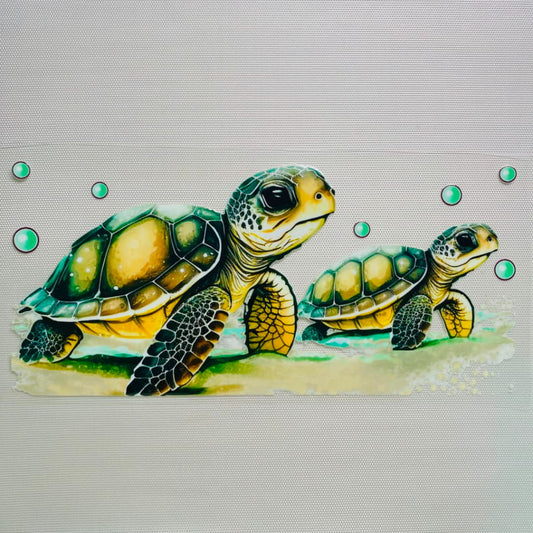 16oz UVDTF Cup Wraps, Animal ,Turtles