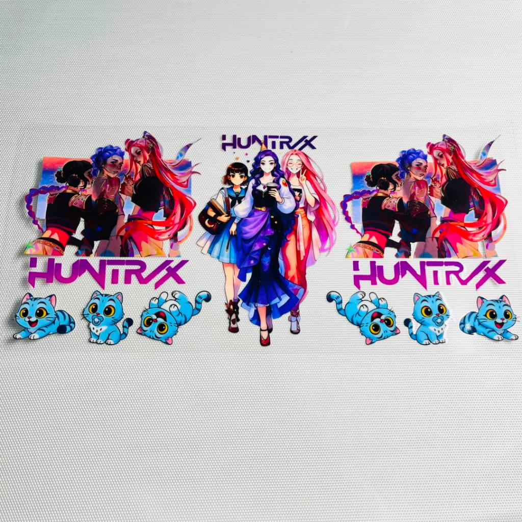 16oz UVDTF Cup Wraps,Cartoon , Kpop Girl