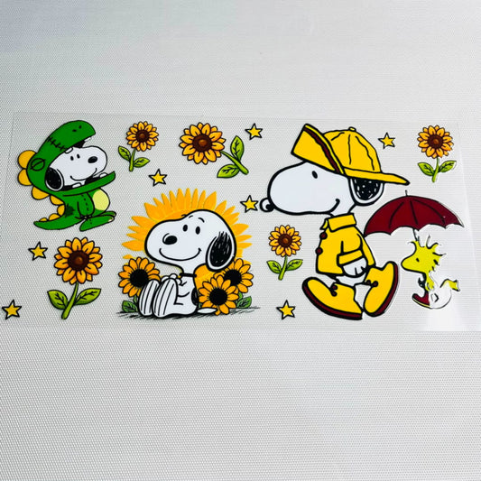 16oz UVDTF Cup Wraps,Cartoon ,Snoopy