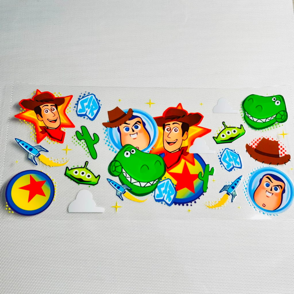 16oz UVDTF Cup Wraps, Cartoon ,Toy Story
