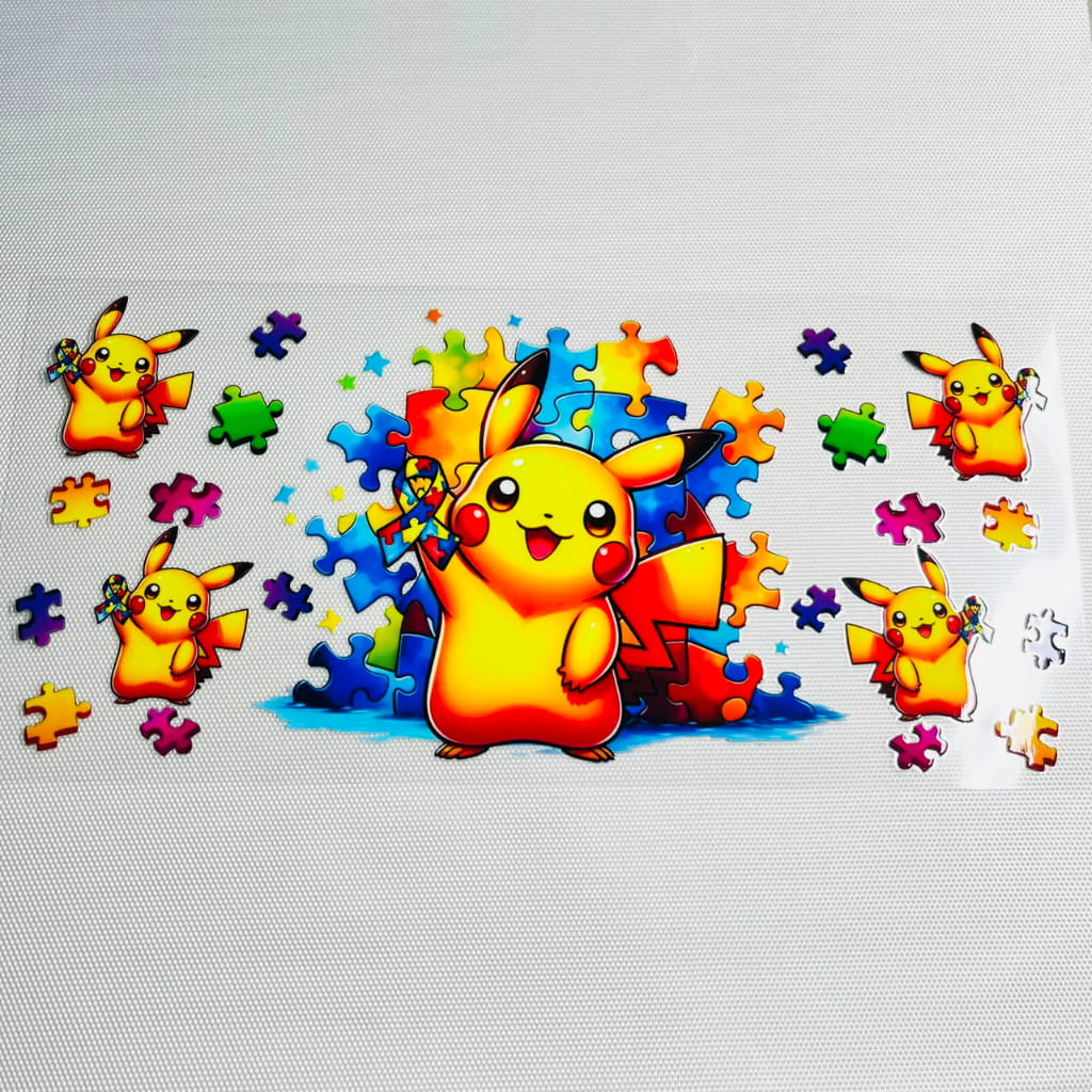 16oz UVDTF Cup Wraps, Cartoon ,Japanese Anime , Pokemon
