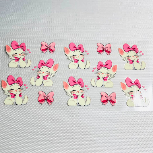 16oz UVDTF Cup Wraps, Cartoon , Marie Cat