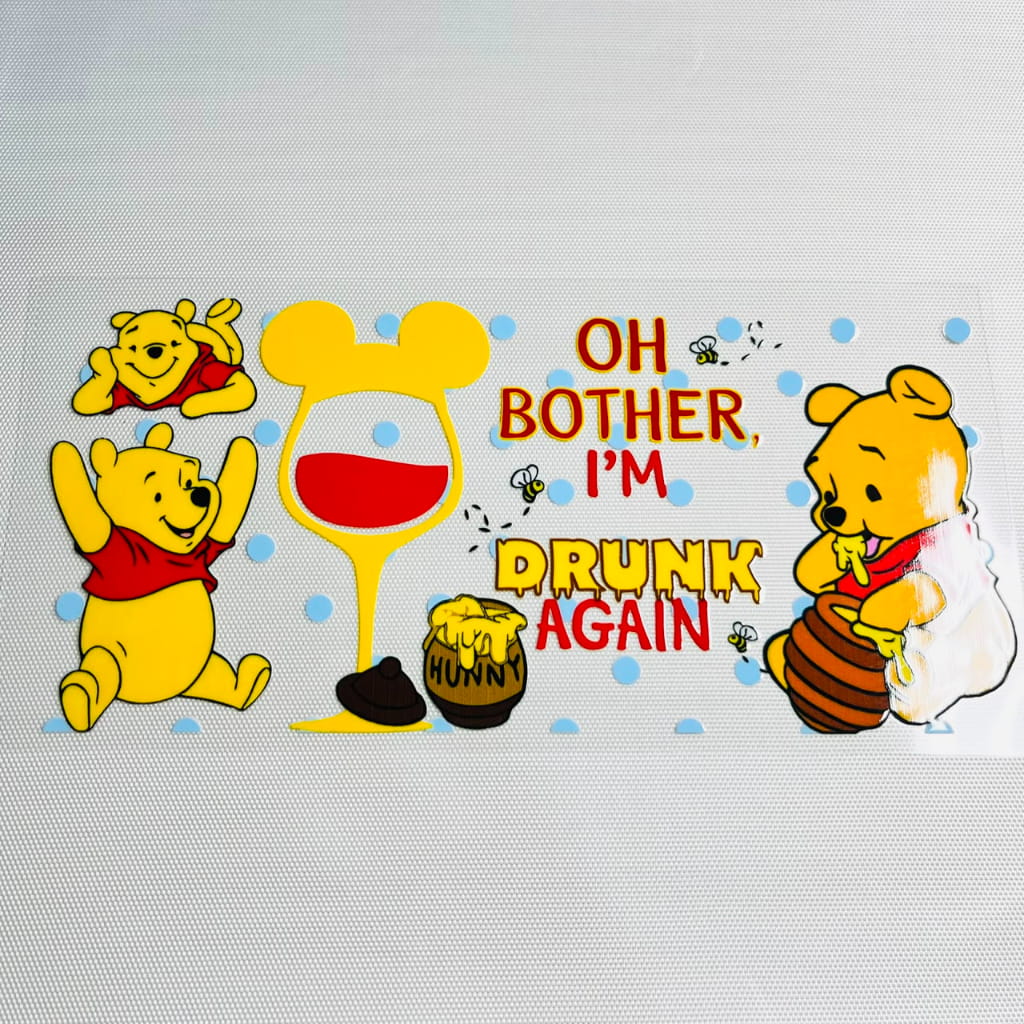 16oz UVDTF Cup Wraps,Cartoon ,Winnie Pooh