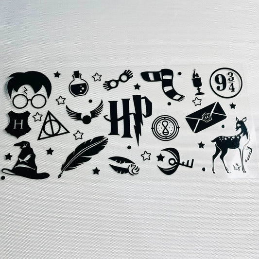 16oz UVDTF Cup Wraps, Cartoon , Harry Potter