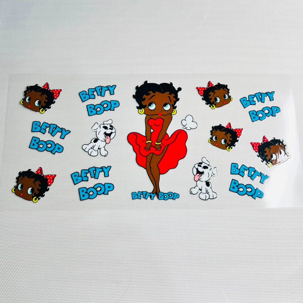16oz UVDTF Cup Wraps, Betty Boop,