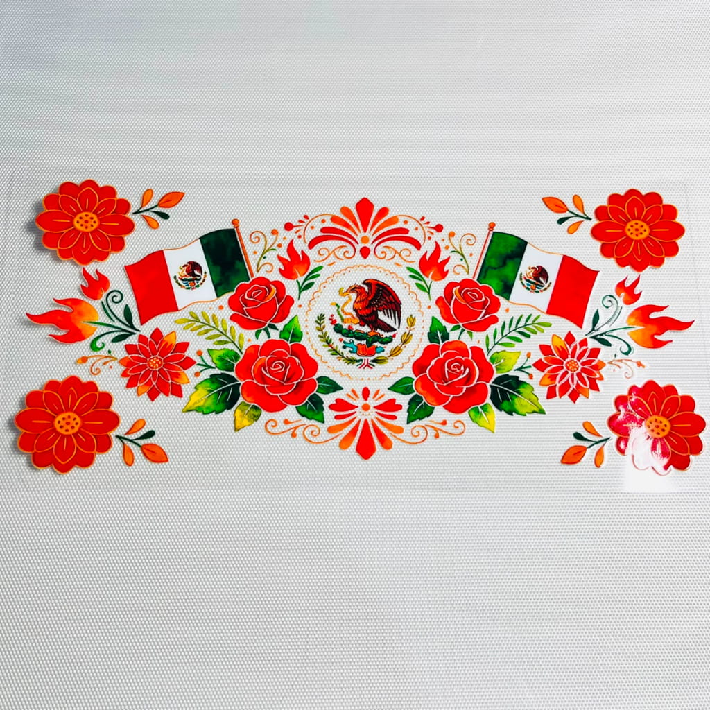16oz UVDTF Cup Wraps, Mexico Country