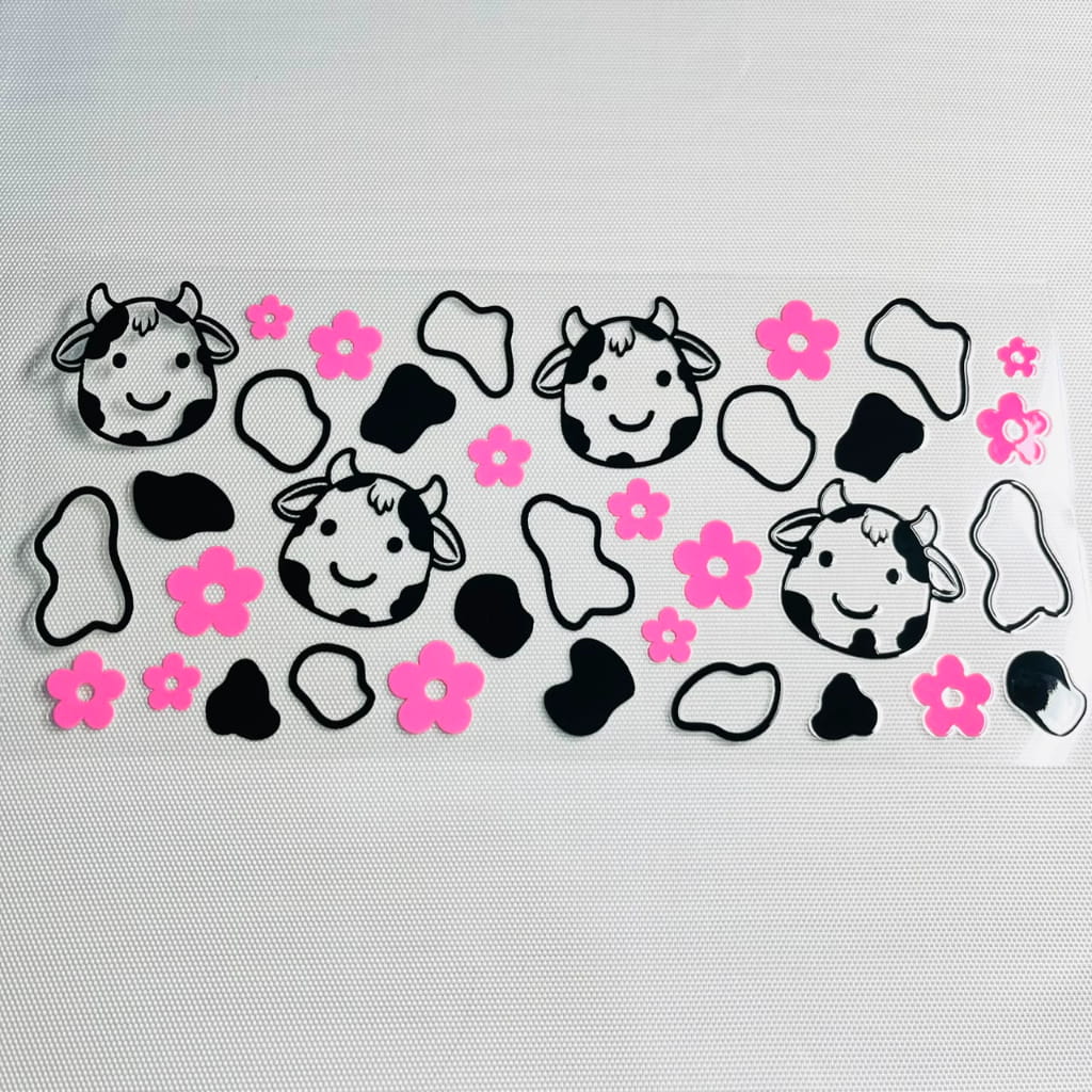 16oz UVDTF Cup Wraps, Animal ,Cow
