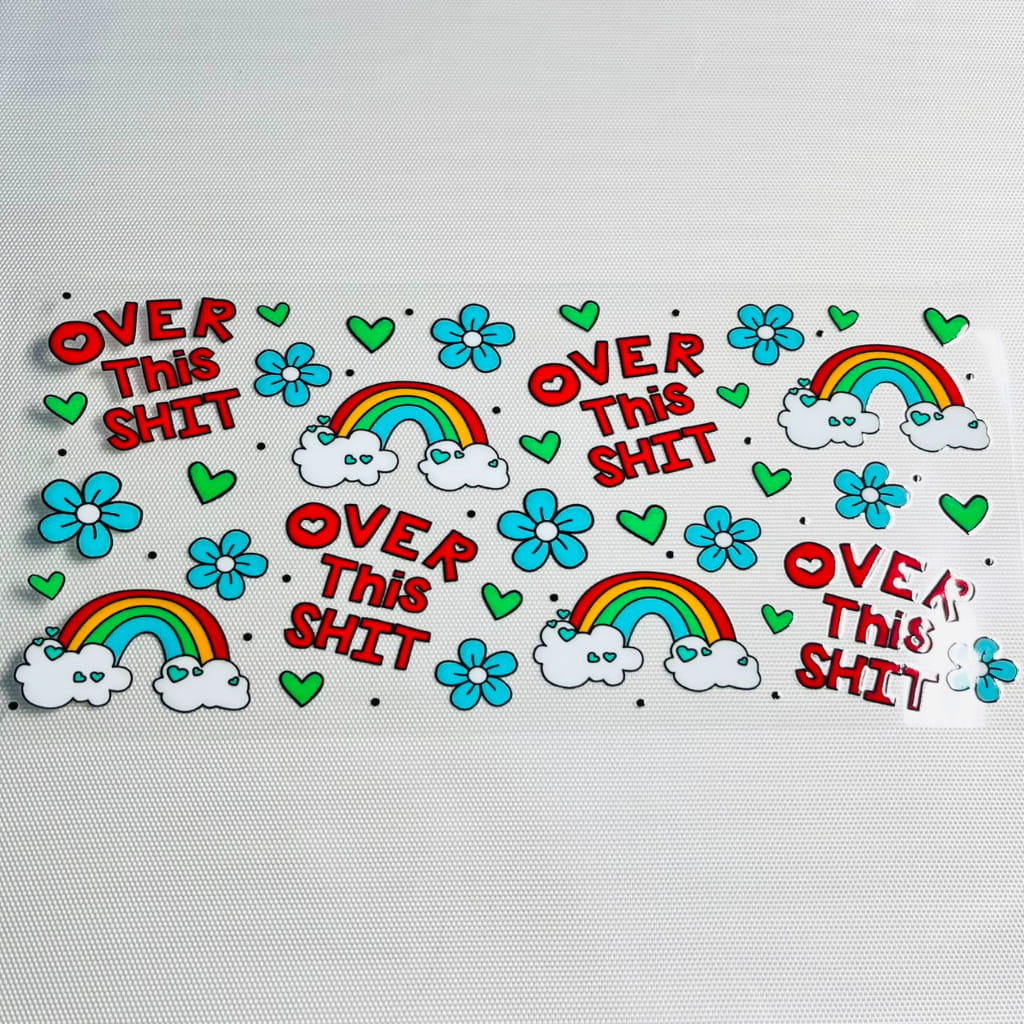 16oz UVDTF Cup Wraps,Bad Words