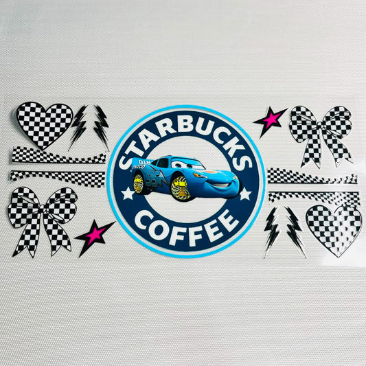 16oz UVDTF Cup Wraps, Cartoon, Cars