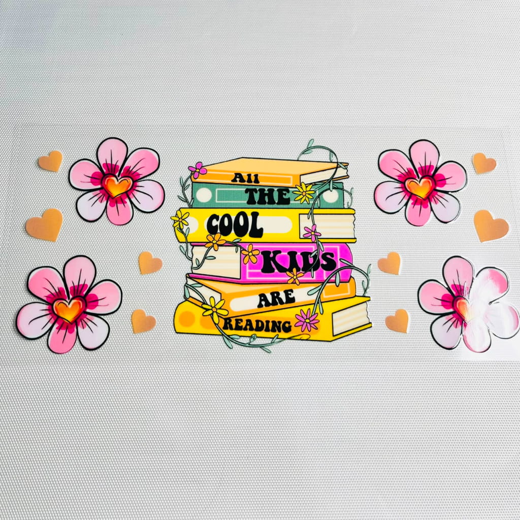 16oz UVDTF Cup Wraps, Teacher , Book
