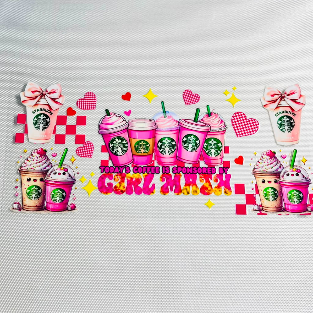 16oz UVDTF Cup Wraps,Drinking ,Starbucks Coffee