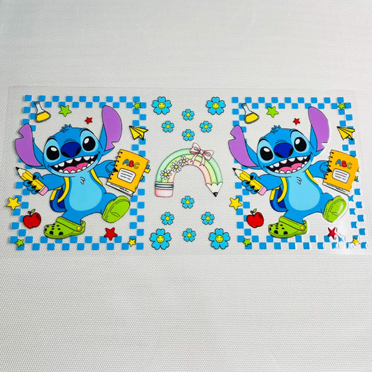16oz UVDTF Cup Wraps, Cartoon ,Stitch